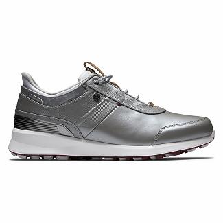 Scarpe Golf Footjoy Donna Stratos Spikeless Grigie Italia SGZ427019